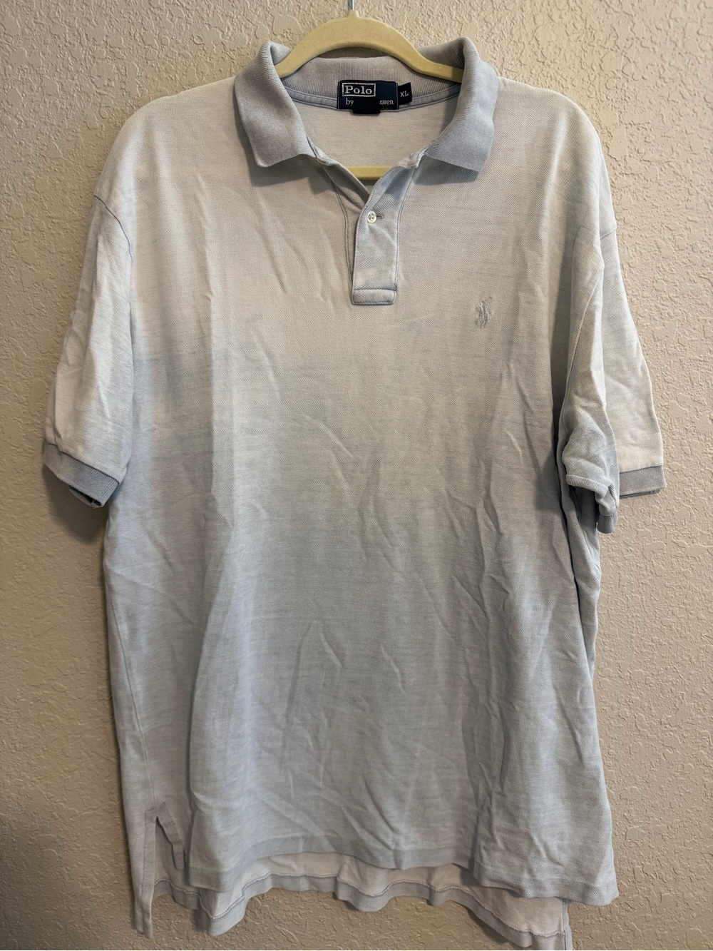 Polo by Ralph Lauren Washed Light Blue Men’s Classic Polo Shirt